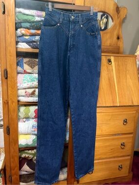Women’s Rockies 6 long dark wash western denim jeans